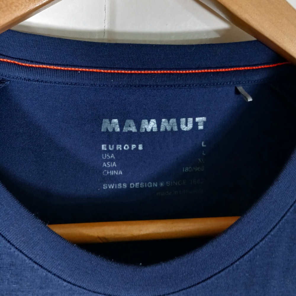 Mammut Moench Switzerland Graphic T-Shirt Mens Large Navy 1017-04500 - Picture 7 of 9